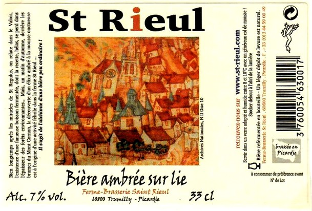 etiquette BRASSERIE SAINT-RIEUL 51