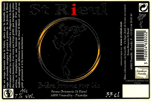 etiquette BRASSERIE SAINT-RIEUL 59