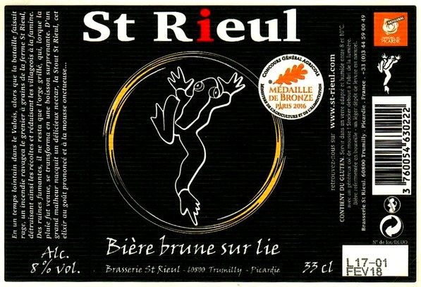 etiquette BRASSERIE SAINT-RIEUL 60