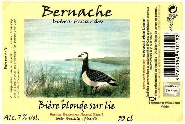 etiquette BRASSERIE SAINT-RIEUL 63