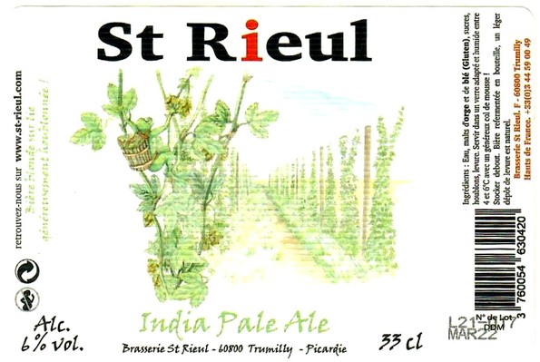 etiquette BRASSERIE SAINT RIEUL 64