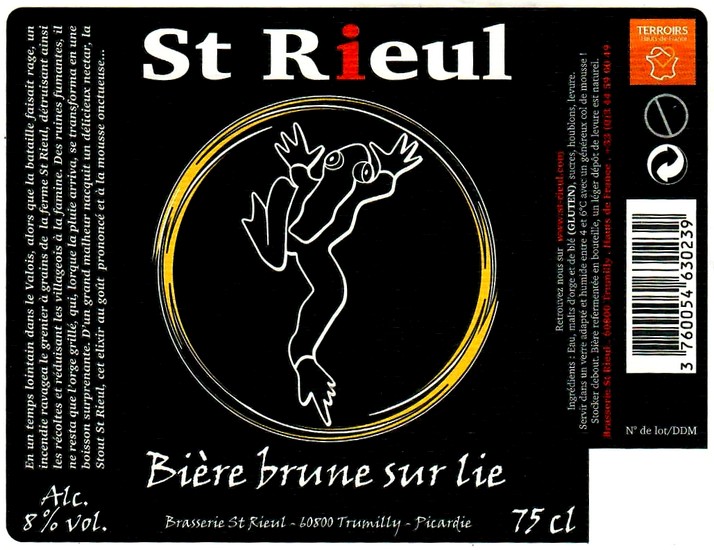 etiquette BRASSERIE SAINT RIEUL 73