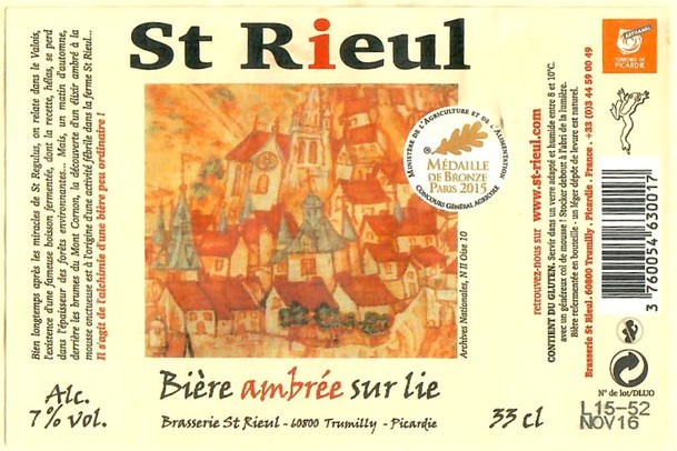 Etiquette BRASSERIE SAINT RIEUL 74