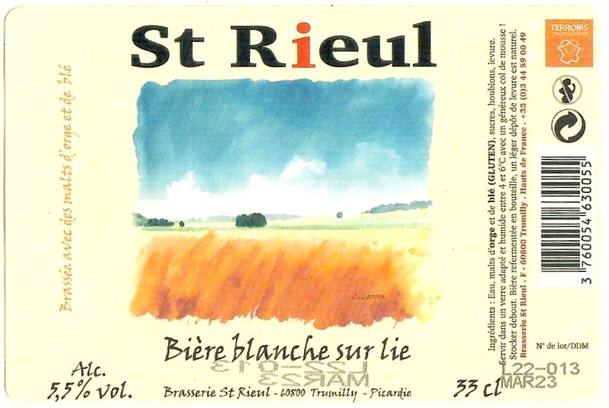 Etiquette BRASSERIE SAINT RIEUL 78