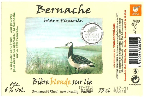 Etiquette BRASSERIE SAINT RIEUL 80