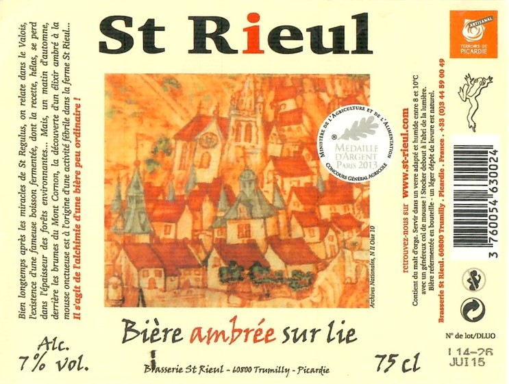 Etiquette BRASSERIE SAINT RIEUL 81