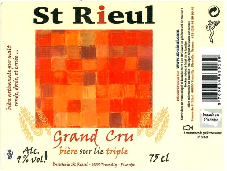 Etiquette BRASSERIE SAINT RIEUL 86