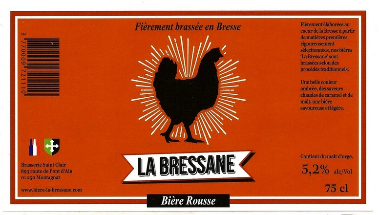 etiquette BRASSERIE SAINT CLAIR 12