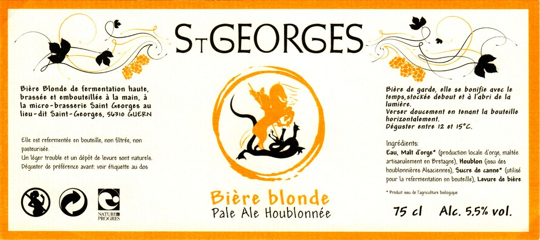 etiquette BRASSERIE SAINT-GEORGES 01