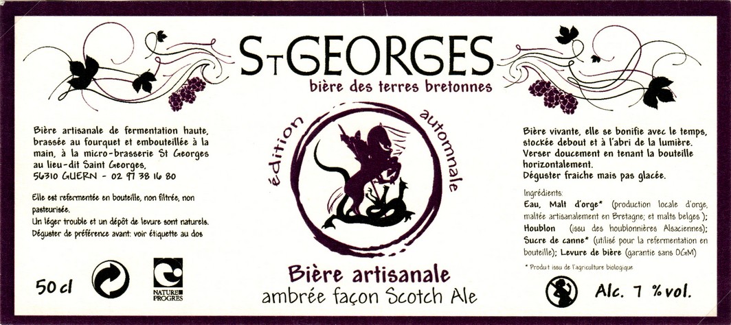 etiquette BRASSERIE SAINT-GEORGES 04