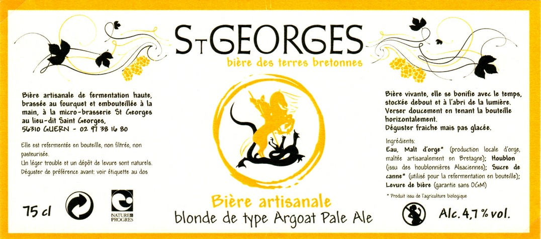 etiquette BRASSERIE SAINT-GEORGES 08