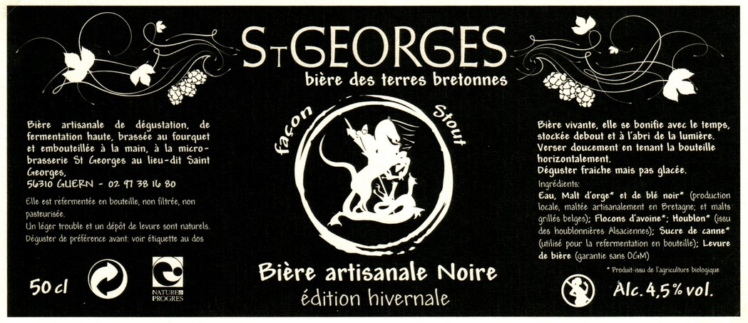 etiquette BRASSERIE SAINT-GEORGES 11