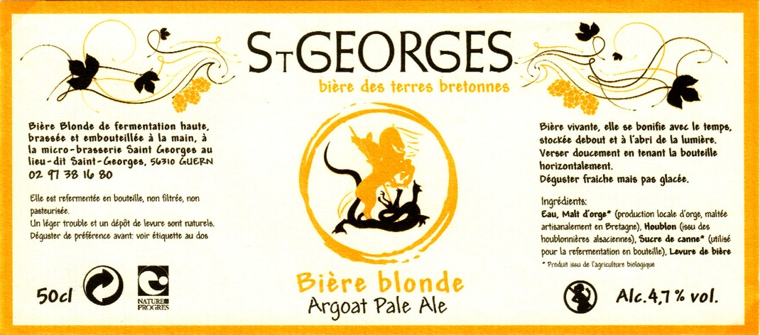 etiquette BRASSERIE SAINT-GEORGES 15