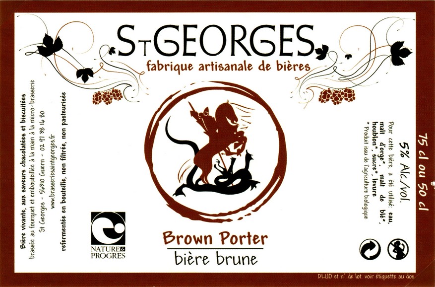 etiquette BRASSERIE SAINT-GEORGES 20