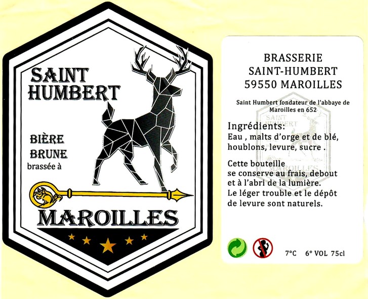 etiquette BRASSERIE SAINT-HUBERT 01