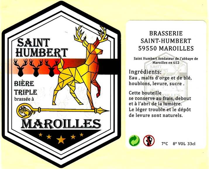 etiquette BRASSERIE SAINT-HUBERT 02