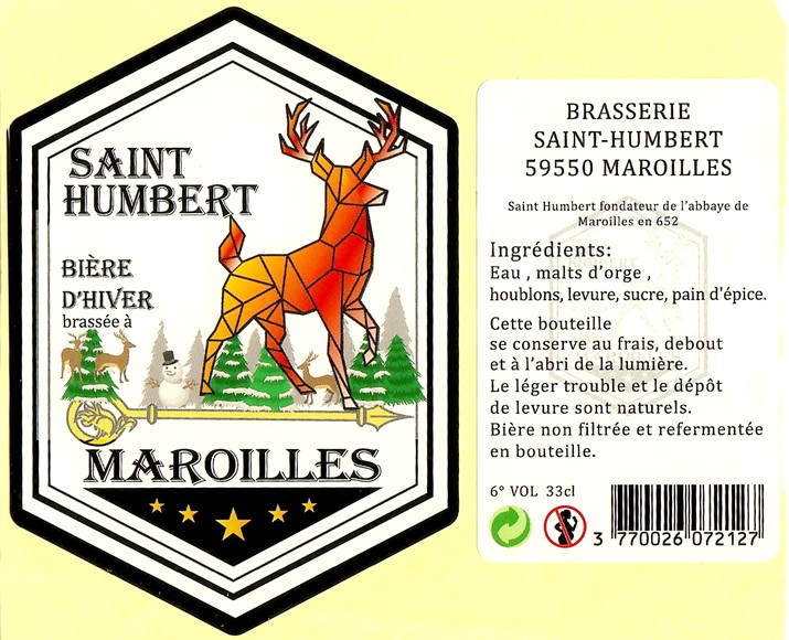 Etiquette BRASSERIE SAINT-HUBERT 04