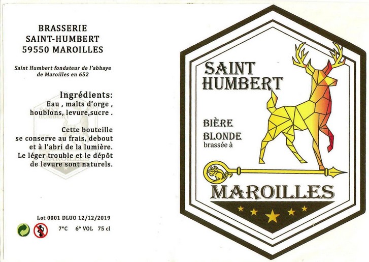 Etiquette BRASSERIE SAINT-HUBERT 06