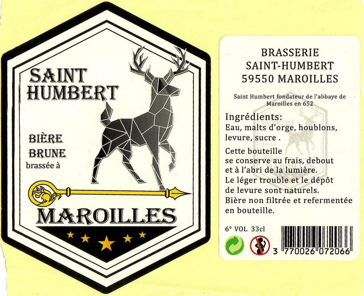 Etiquette BRASSERIE SAINT-HUBERT 07