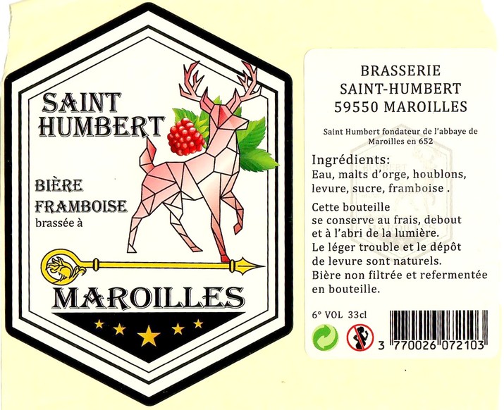 Etiquette BRASSERIE SAINT-HUBERT 09