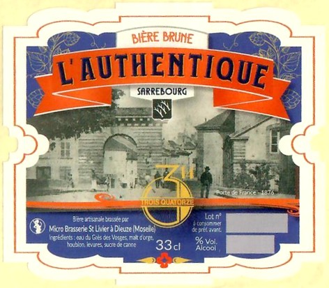 Etiquette BRASSERIE SAINT-LIVIER 14