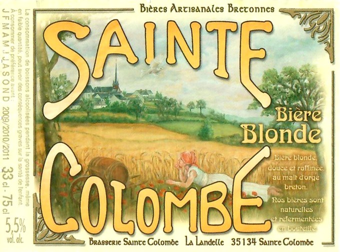 Etiquette BRASSERIE SAINTE COLOMBE 81