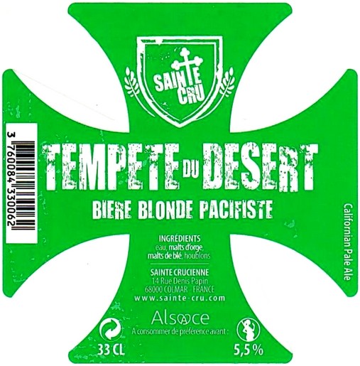 etiquette BRASSERIE SAINTE CRUCIENNE 20