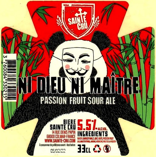 Etiquette BRASSERIE SAINTE CRUCIENNE 34