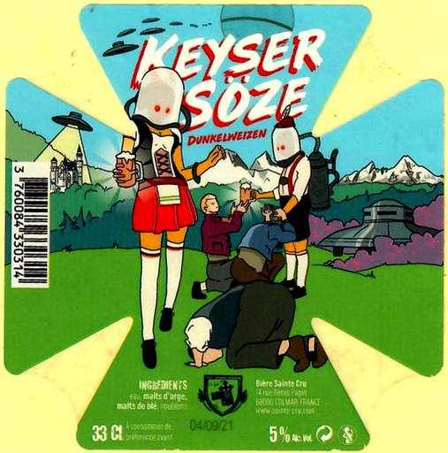 Etiquette BRASSERIE SAINTE CRUCIENNE 35