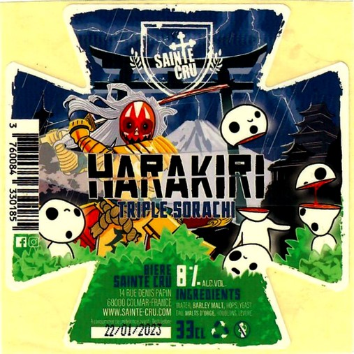 Etiquette BRASSERIE SAINTE CRUCIENNE 39