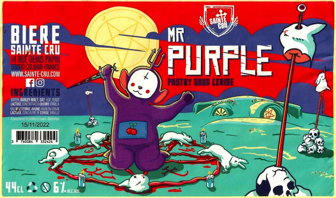 Etiquette BRASSERIE SAINTE CRUCIENNE 40