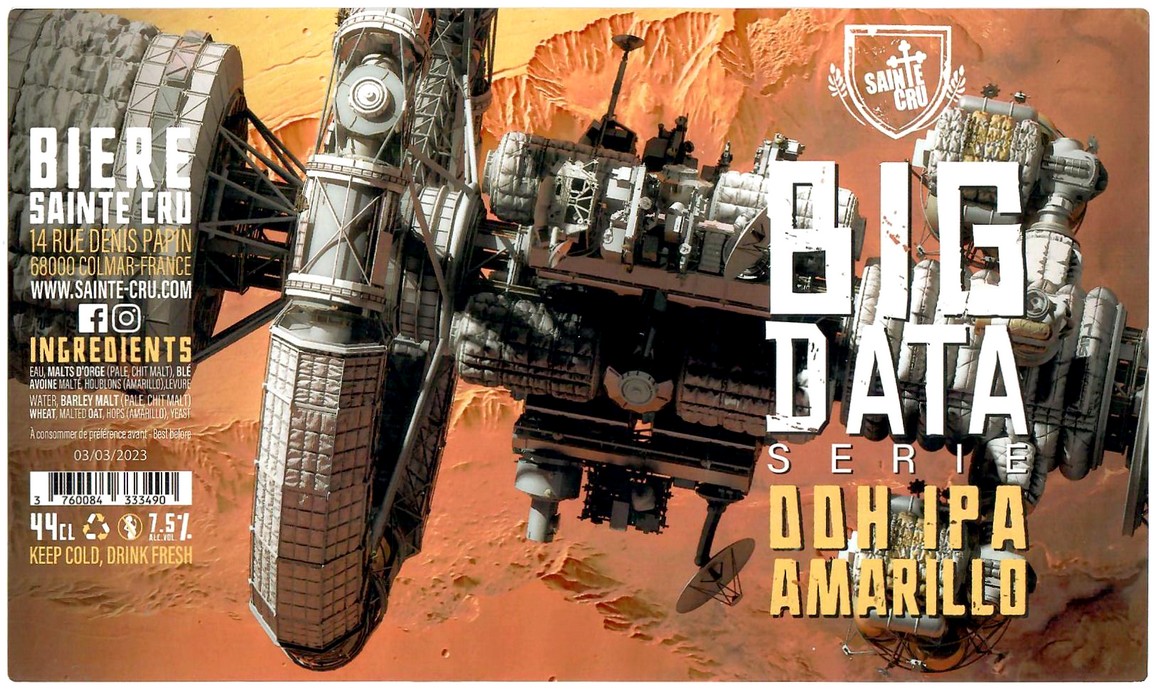 Etiquette BRASSERIE SAINTE-CRUCIENNE 42