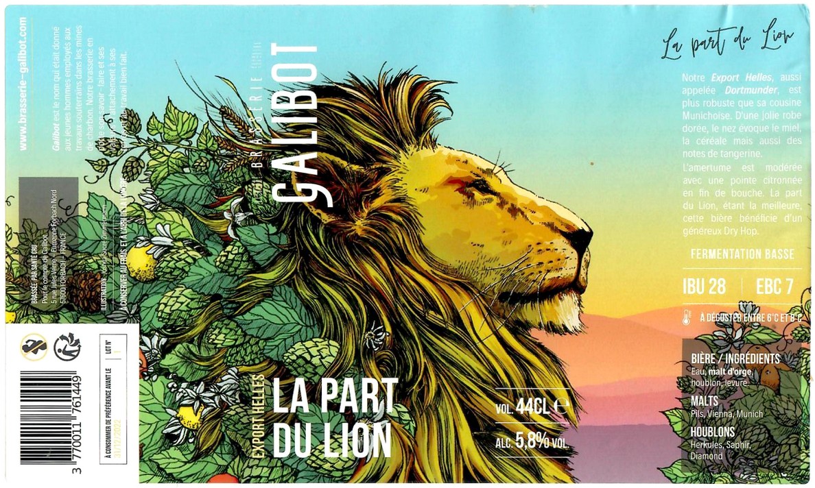 Etiquette BRASSERIE SAINTE-CRUCIENNE 49