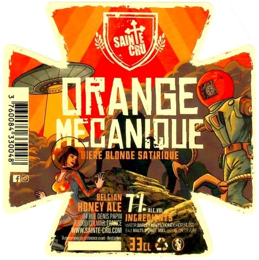 Etiquette BRASSERIE SAINTE-CRUCIENNE 55