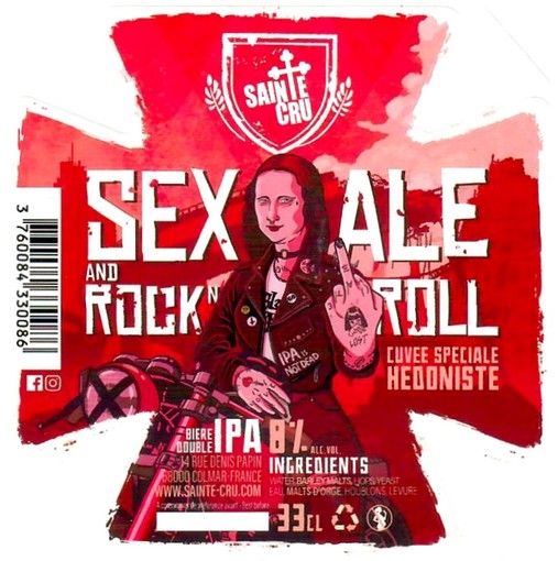 Etiquette BRASSERIE SAINTE-CRUCIENNE 57