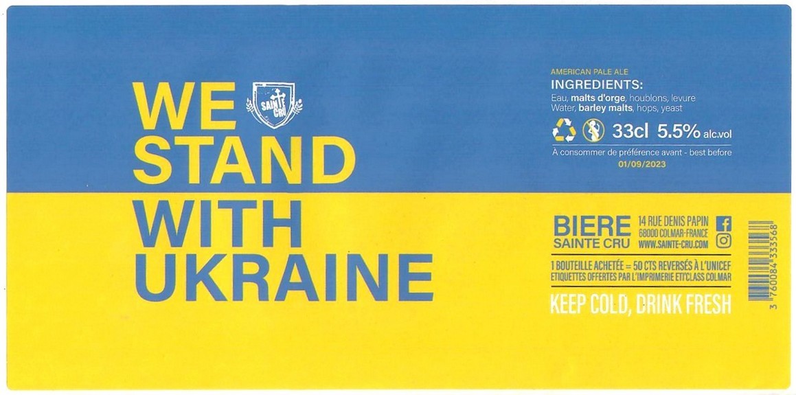 Etiquette BRASSERIE SAINTE-CRUCIENNE 61