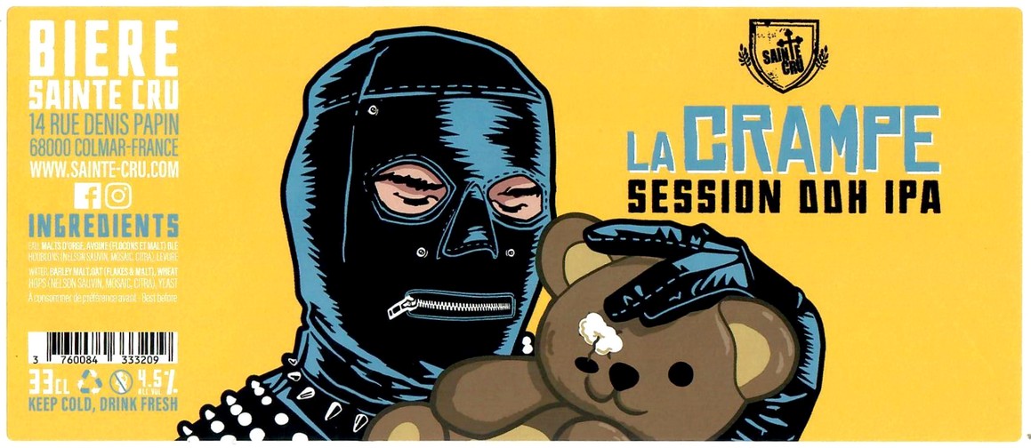 Etiquette BRASSERIE SAINTE-CRUCIENNE 62