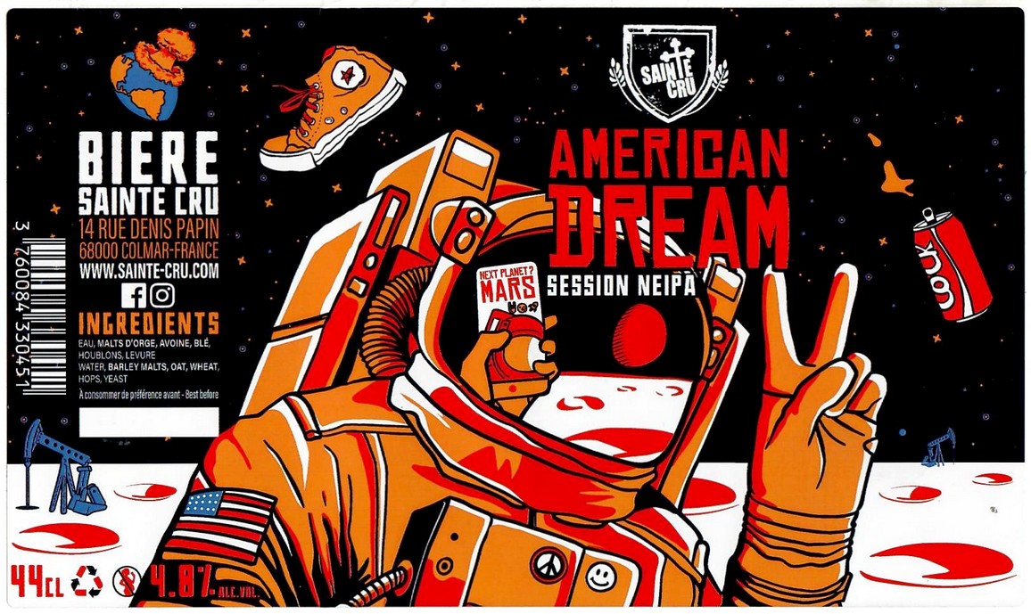 Etiquette BRASSERIE SAINTE-CRUCIENNE 64