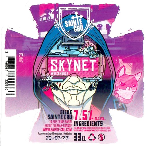 Etiquette BRASSERIE SAINTE CRUCIENNE 65