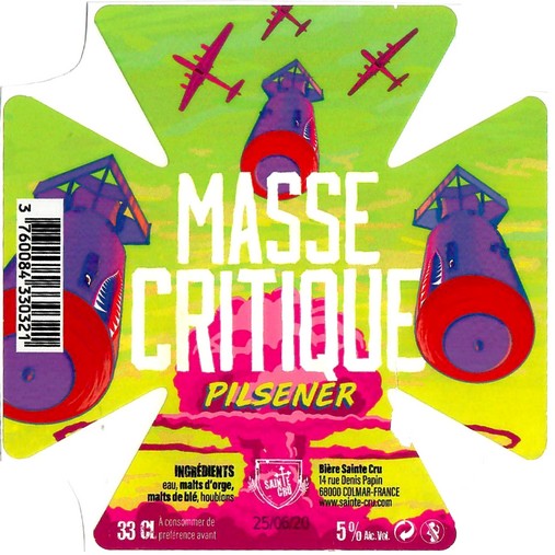 Etiquette BRASSERIE SAINTE CRUCIENNE 71