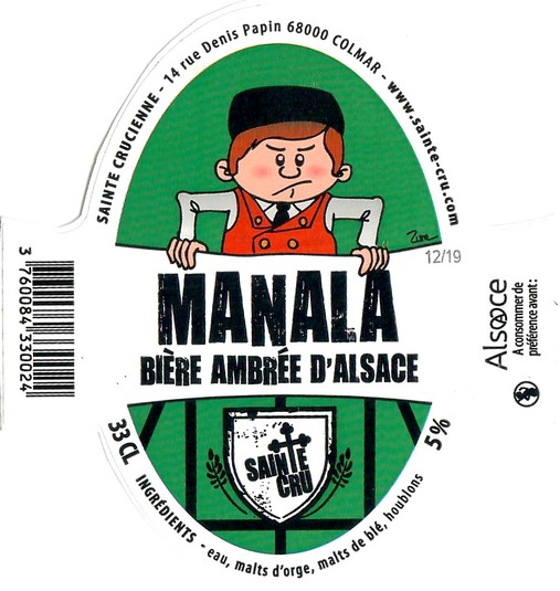 Etiquette BRASSERIE SAINTE CRUCIENNE 74