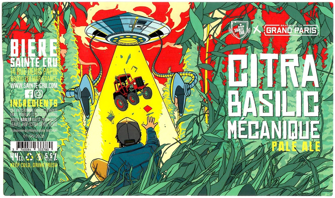 Etiquette BRASSERIE SAINTE CRUCIENNE 85