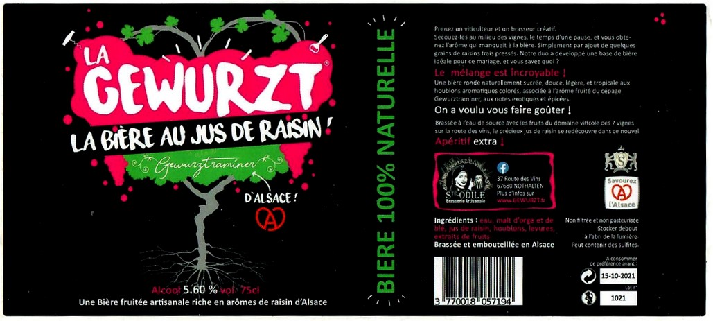 Etiquette BRASSERIE LA PETITE BRASSERIE 01