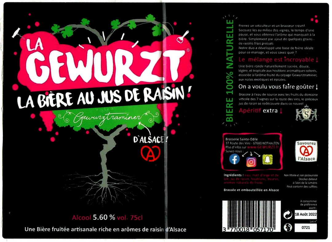 Etiquette BRASSERIE LA PETITE BRASSERIE 02