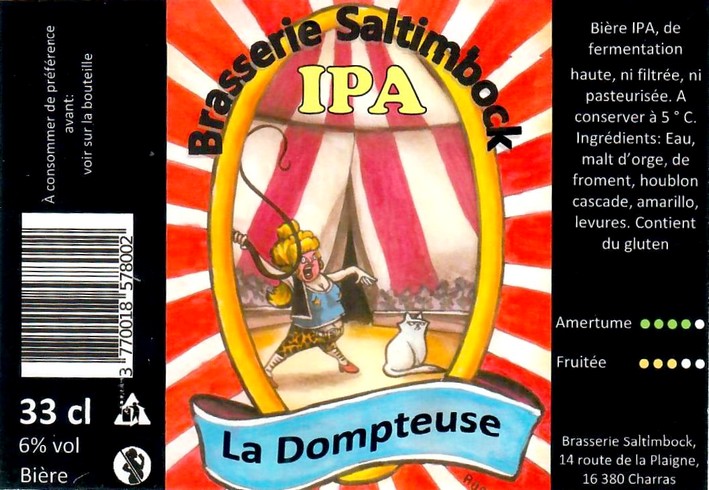 Etiquette BRASSERIE SALTIMBOCK 08