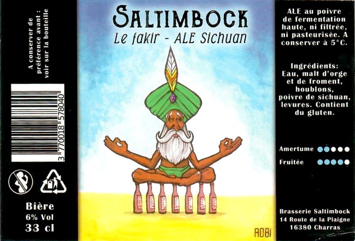 Etiquette BRASSERIE SALTIMBOCK 10