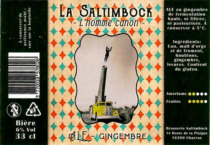 Etiquette BRASSERIE SALTIMBOCK 17