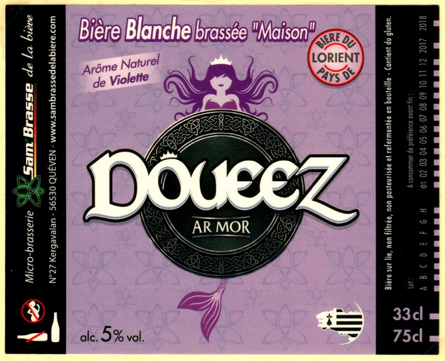 etiquette BRASSERIE SAM BRASSE DE LA BIERE 08