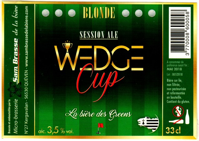 etiquette BRASSERIE SAM BRASSE DE LA BIERE 09