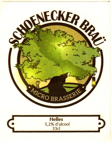 etiquette BRASSERIE SCHOENECKER BRAU 07